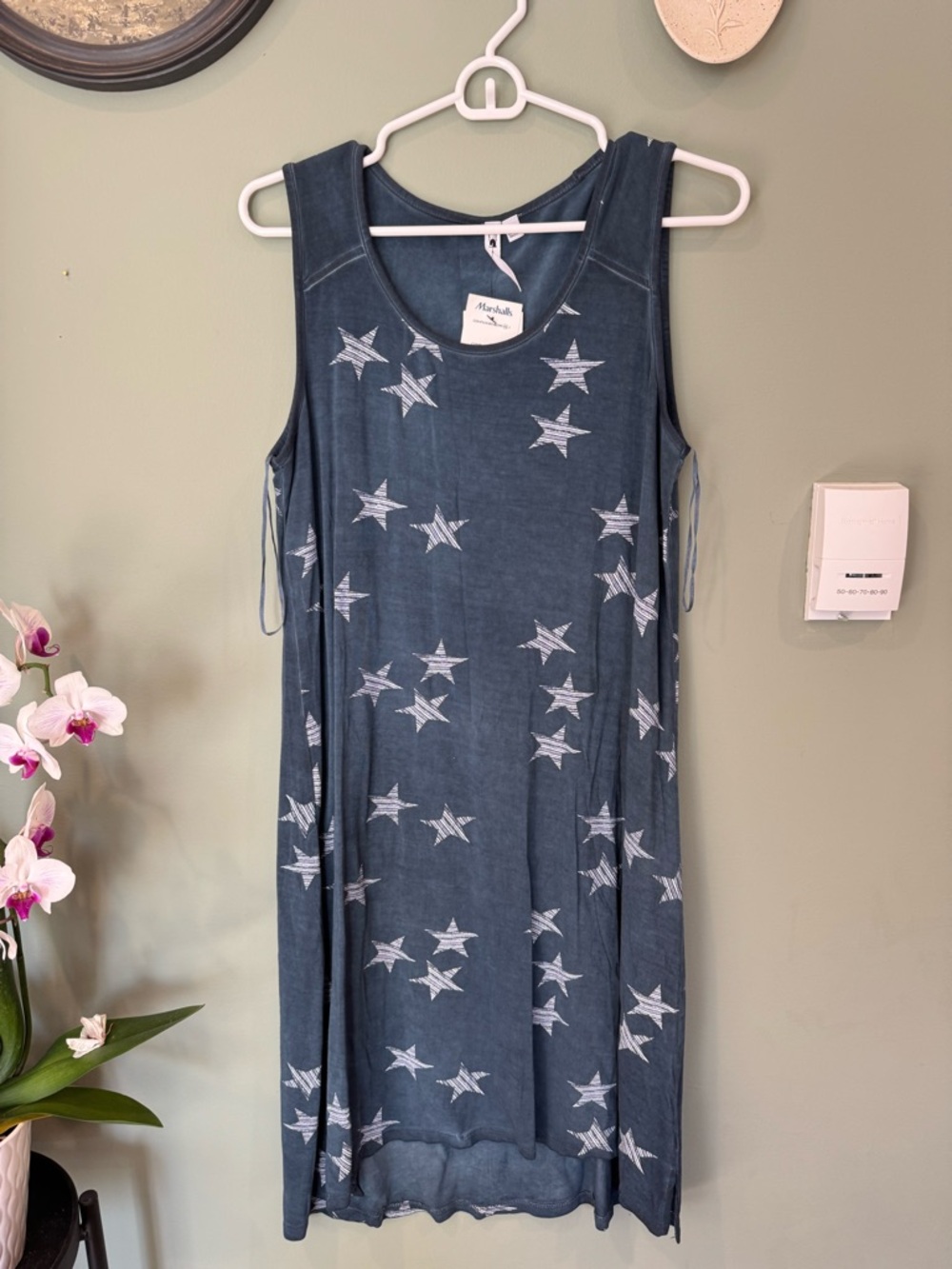 CABLE & GAUGE acid wash star dress